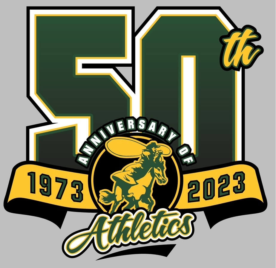 50th Anniversary of Drover Athletics Logo (1973-2023)