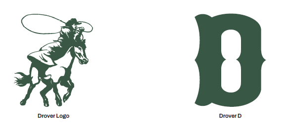 Variations on the Drover Athletics logo