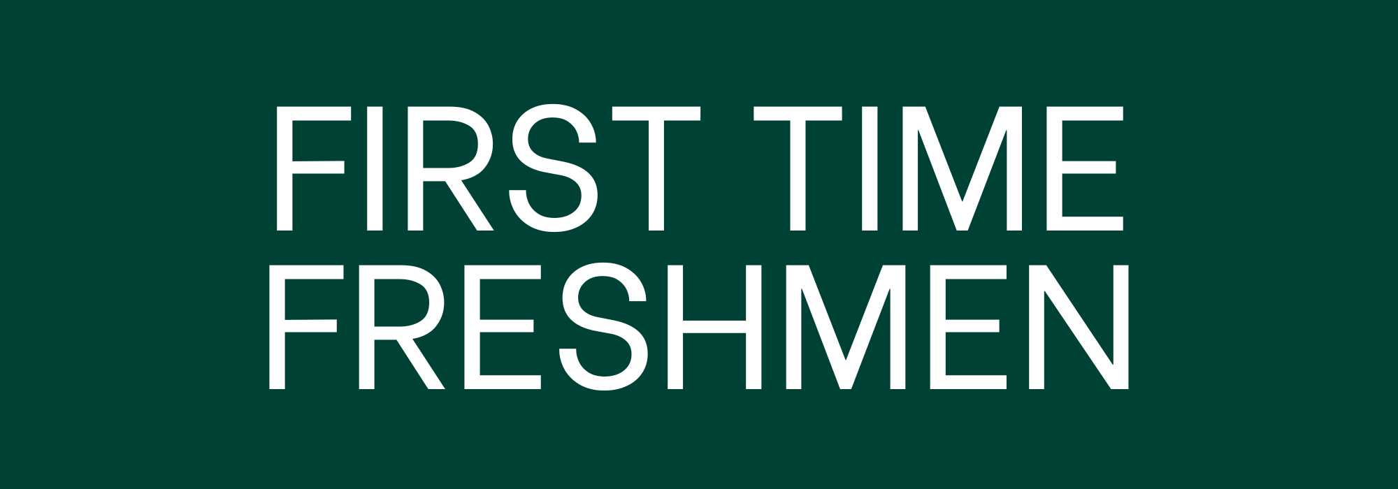first time freshmen scholarship web page